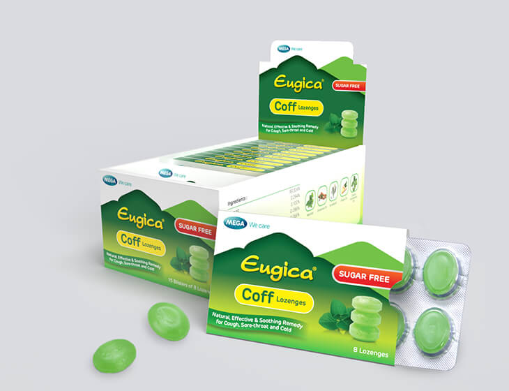 Eugica Coff Herbal Lozenges Sugar Free ENG_Carton15x8s Display & catchcover_side